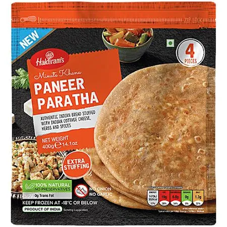 Haldiram's Frozen Paneer Paratha, 400g